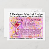 ベリーニマルティーニレシピはがき ポストカード (正面/裏面)