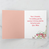 ベリーハッピーストロベリー誕生日 カード (内部)