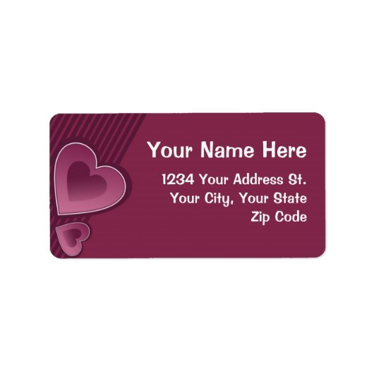 ベリーハート ラベル (正面)