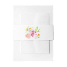 ベリーバユニークンドデザイン水彩フローラ 招待状ベリーバンド