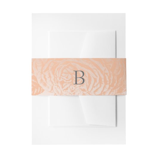 ベリーバンドヴィンテージバラパステル：ピーチクォーツ 招待状ベリーバンド (正面例)