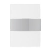 ベリーバンド |王室の青、シルバーグレー、フローラ 招待状ベリーバンド (裏面例)