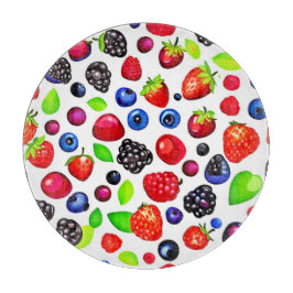 ベリーバースト:フルーティパターン カッティングボード