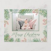 ベリーパインズクリスマスフォトホリデーポストカード シーズンポストカード (正面)