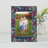 ベリーパインズゴールドフォイルフォトクリスマス シーズンカード (スタンド正面)