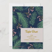 ベリーパインズ休日の写真誕生日のお知らせ シーズンカード (裏面)