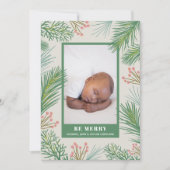 ベリーパインズ休日の写真誕生日のお知らせ シーズンカード (正面)