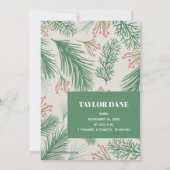 ベリーパインズ休日の写真誕生日のお知らせ シーズンカード (裏面)