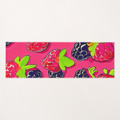 ベリーパッチ：甘いデザイン ヨガマット (正面(横))