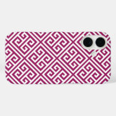 ベリーパープルギリシャ鍵模様 Case-Mate iPhoneケース (裏面 (横))