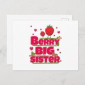 ベリービッグシスター – かわいいストロベリーパン ポストカード (正面/裏面)