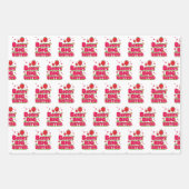 ベリービッグシスター – かわいいストロベリーパン ラッピングペーパーシート (正面)