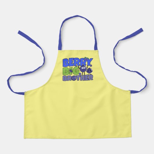 ベリービッグブラザー – 兄弟姉妹ブルーベリープン エプロン (正面)