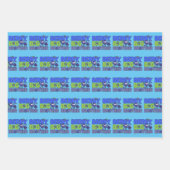 ベリービッグブラザー – 兄弟姉妹ブルーベリープン ラッピングペーパーシート (正面)