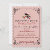 ベリービューティフルブライダルシャワーティータイム招待状 招待状 (正面)