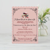 ベリービューティフルブライダルシャワーティータイム招待状 招待状 (スタンド正面)