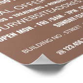 ベリーピアシングタトゥー&体ピアシングスタジオ ポスター (角)