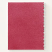 ベリーピンクの娘エレガントのメ親愛モリ ノートブック (裏面)