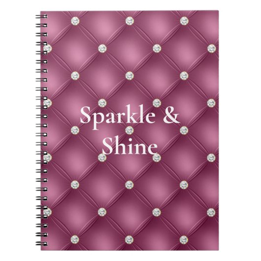 ベリーピンクダイヤモンドタフツクリスマス ノートブック (正面)