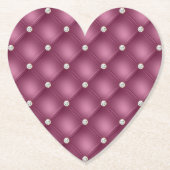 ベリーピンクダイヤモンドタフツクリスマス ペーパーコースター (正面)