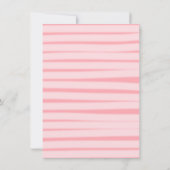 ベリーファーストかわいいイチゴキャラクター1st誕生日 招待状 (裏面)