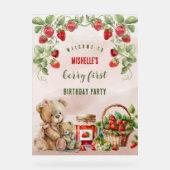 ベリーファーストストロベリーアンドベア誕生日 アクリルサイン (正面)