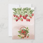 ベリーファーストストロベリーアンドベア誕生日 サンキューカード (裏面)