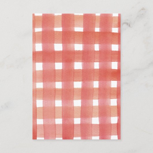 ベリーファーストストロベリーガールファースト誕生日パーティー サンキューカード (裏面)