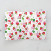 ベリーファーストストロベリーガール1stバースデーフォト 招待状 (内部)