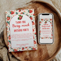 ベリーファーストストロベリーガール1st誕生日パーティー