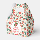 ベリーファーストストロベリーガール1st誕生日パーティー フェイバーボックス (裏面サイド)