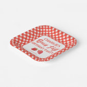 ベリーファーストストロベリーガール1st誕生日パーティー ペーパープレート (傾斜あり)