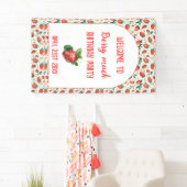 ベリーファーストストロベリーガール1st誕生日パーティー 横断幕 (インサイチュ)