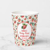 ベリーファーストストロベリーガール1st誕生日パーティー 紙コップ (正面)