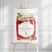 ベリーファーストストロベリージャム誕生日ウェルカムサイン