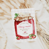 ベリーファーストストロベリージャム1st誕生日パーティー サンキューカード