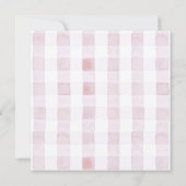 ベリーファーストストロベリーバスケットベビーシャワー 招待状 (裏面)