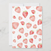 ベリーファーストストロベリーパターン1st夏誕生日 招待状 (裏面)