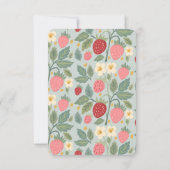 ベリーファーストストロベリーブーケ誕生タイムカプセル サンキューカード (裏面)