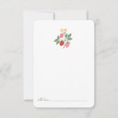 ベリーファーストストロベリーブーケ誕生タイムカプセル サンキューカード (正面)