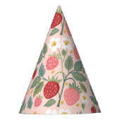 ベリーファーストストロベリーブーケ誕生日 パーティーハット (正面)