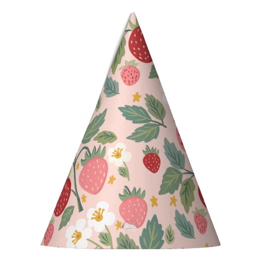 ベリーファーストストロベリーブーケ誕生日 パーティーハット (左)
