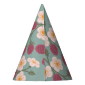 ベリーファーストストロベリーブーケ誕生日 パーティーハット (裏面)