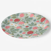 ベリーファーストストロベリーブーケ誕生日 ペーパープレート (アングル)