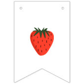 ベリーファーストストロベリー誕生日 バンティングフラッグ (第1の旗)