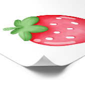 ベリーファーストストロベリー1stバースデーウェルカム ポスター (角)