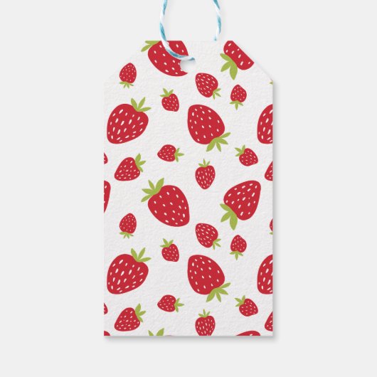 ベリーファーストストロベリー1st誕生日パーティーカスタム ギフトタグ (裏面)