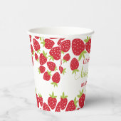 ベリーファーストストロベリー1st誕生日パーティーカスタム 紙コップ (右)