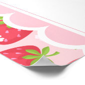 ベリーファーストストロベリー1st誕生日24x36へようこそ ポスター (角)