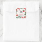 ベリーファーストフローラ1st誕生日 スクエアシール (バッグ)